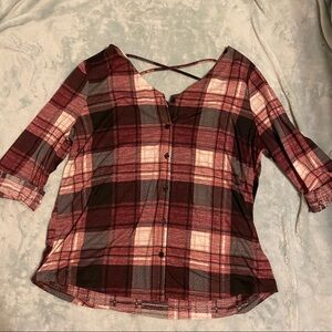 French laundry plaid top